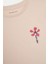 Kız Çocuk Ck Küçük Çiçek Logo T-Shirt - Açık Pembe 3