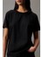 Kadın Ck Smooth Pamuklu T-Shirt - Siyah 1