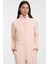 Kadın Gj Tricot Track Fermuarlı Sweatshirt - Pudra Pembe 1