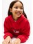 Kız Çocuk Th Sequin Bayrak Kapüşonlu Sweatshirt - Kırmızı 4