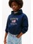 Kız Çocuk Th Sequin Bayrak Kapüşonlu Sweatshirt - Lacivert 1