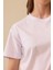 Kadın Yuvarlak Yaka Kısa Kollu T-Shirt - Beyaz 4