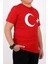 Kırmızı Beyaz Türk Bayrak Baskılı Unisex Çocuk Tişört 2