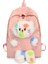Renkli Kedi Ilkokul Öğrencisi Kız Karikatür Peluş Bebek Okul Çantası Hafif Sırt Çantası (Yurt Dışından) 1