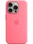 iPhone 15 Pro Silikon Kilif Magsafe-Pembe 1