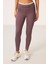 Gül Kurusu Polyester Esnek Standart Fit Performans Kadın Tayt Takım - 95333 2