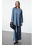 Indigo Oversize Bürümcük Örme Alt-Üst Takım 1