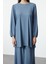 Indigo Oversize Bürümcük Örme Alt-Üst Takım 3