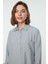 Gri Yarım Pat Çıtçıtlı Geniş Paça Tunik-Pantolon Dokuma Takım TCTSS22US0081 4