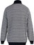 Lacivert Oversize Fit Balıkçı Yaka Çizgili Triko Kazak TMNAW23KZ00199 5