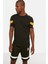 Siyah Slim/dar Kesim Bisiklet Yaka Kısa Kollu Renk Bloklu %100 Pamuk T-Shirt TMNSS20TS0187 4