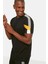 Siyah Slim/dar Kesim Bisiklet Yaka Kısa Kollu Renk Bloklu %100 Pamuk T-Shirt TMNSS20TS0187 5