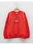 Bisiklet Yaka Baskılı Uzun Kollu Çocuk Sweatshirt 1
