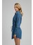 Hana Kadın Jean Elbise Denim 3