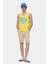 Pebble Açık Sarı Sıfır Kol Oversize Baskılı Oversize Erkek Tshirt 3