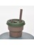 Saman Kupası Kahverengi Kupası + Zerdeçal Kapak 300ML (Yurt Dışından) 1