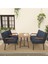 Hayal Serisi Balkon, Bahçe, Cafe - Metal Kanepe Koltuk Takımı - 2+1+1 70 x 110 cm Masalı - Lacivert 2