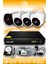 4 Kameralı Uzay 3 İç Kamera Set 250 GB HDD Full Hd Gece Görüşlü Güvenlik Kamerası Sistemi 1