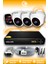 4 Kameralı Panda 3 İç Kamera Set Hdd'siz Full Hd Gece Görüşlü Güvenlik Kamerası Sistemi 1