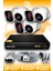 6 Kameralı Kare 3 İç Kamera Set Hdd'siz Full Hd Gece Görüşlü Güvenlik Kamerası Sistemi 1
