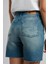 Bund 1 Kadın Jean Şort Denim 5