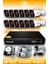 12 Kameralı Kare 12 Dış Kamera Set 250 GB HDD Full Hd Gece Görüşlü Güvenlik Kamerası Sistemi 1