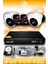 4 Kameralı Panda 2 Iç Kamera Set 250 GB HDD Full Hd Gece Görüşlü Güvenlik Kamerası Sistemi 1