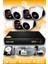 6 Kameralı Panda 3 Iç Kamera Set 100 GB HDD Full Hd Gece Görüşlü Güvenlik Kamerası Sistemi 1