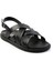 Siyah Leather Erkek Sandalet E05863955543 2
