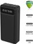 Ensiga LCD Göstergeli Dahili Kablolu 30.000 Mah Fenerli Telefon Tutuculu Powerbank Siyah 1