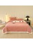 1 Parça Yumuşak Kadife Jacquad Battaniye 150*200CM Pembe (Yurt Dışından) 3