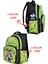 Yeşil Baskılı, Su Geçirmez, Ortopedik Sırt Özellikli, Ilkokul Çantası + Beslenme Çantası 2