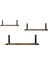 Endüstriyel Yaşam Masif Ahşap Kitap Rafları – 3'lü Set | Ceviz & Siyah Metal 2