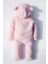 x Ipek Atlas Kız Erkek Bebek Çocuk Pembe Peluş Tulum 4