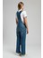 Flowers Kadın Jean Salopet Denim 3