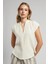 Janet Kadın Dokuma Bluz Bej 2