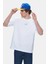 Sınclaır Beyaz Nakışlı Bisiklet Yaka Baskılı Standard Fit Erkek Tshirt 4