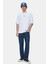 Sınclaır Beyaz Nakışlı Bisiklet Yaka Baskılı Standard Fit Erkek Tshirt 5