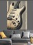 Klasik Elektro Gitar Dekoratif Kanvas - Mdf Ahşap Tablo 1