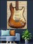 Klasik Elektro Gitar Dekoratif Kanvas - Mdf Ahşap Tablo 3