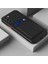 Samsung Galaxy S25 Uyumlu Kılıf Kamera Korumalı Kartlıklı Cüzdanlı Kırmızı Tuşlu Siyah Silikon Kapak 1