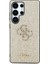 Galaxy S25 Ultra Kılıf Guess Orjinal Lisanslı 4g Büyük Metal Logolu Glitter Kapak Gold 1