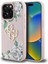 iPhone 15 Pro Max Kılıf Guess Orjinal Lisanslı Gül Baskılı Büyük Metal Logo Dizaynlı Kapak Pembe 2