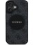 iPhone 16 Kılıf Guess Orjinal Lisanslı Magsafe Şarj Özellikli Yazı Logolu Circle Classic Kapak Siyah 1