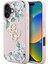 iPhone 16 Kılıf Guess Orjinal Lisanslı Gül Baskılı Büyük Metal Logo Dizaynlı Kapak Pembe 2
