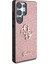 Galaxy S25 Ultra Kılıf Guess Orjinal Lisanslı 4g Büyük Metal Logolu Glitter Kapak Pembe 3