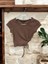Kız Çocuk Crop Yandan Pencereli Bluz 1