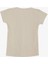 Kız Çocuk Yakası Güpürlü Fitilli Kısa Kollu T-Shirt 5