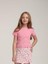 Kız Çocuk Pamuklu Kolları Kısa Fırfırlı T-Shirt 5