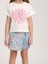 Kız Çocuk Pamuklu Kabartma Çiçek Detaylı Tshirt 3